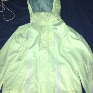 Northface bright yellow jacket